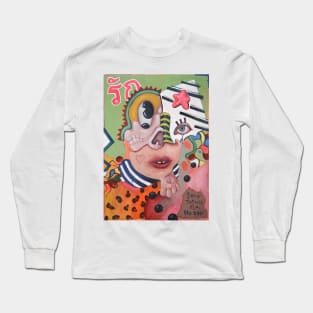 something for no one | surreal abstract pop art by Tyler Tilley | Weird art painting Poster strange times Long Sleeve T-Shirt